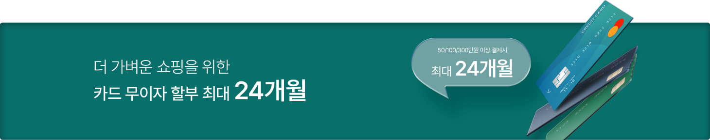 카드 무이자 할부 최대 24개월